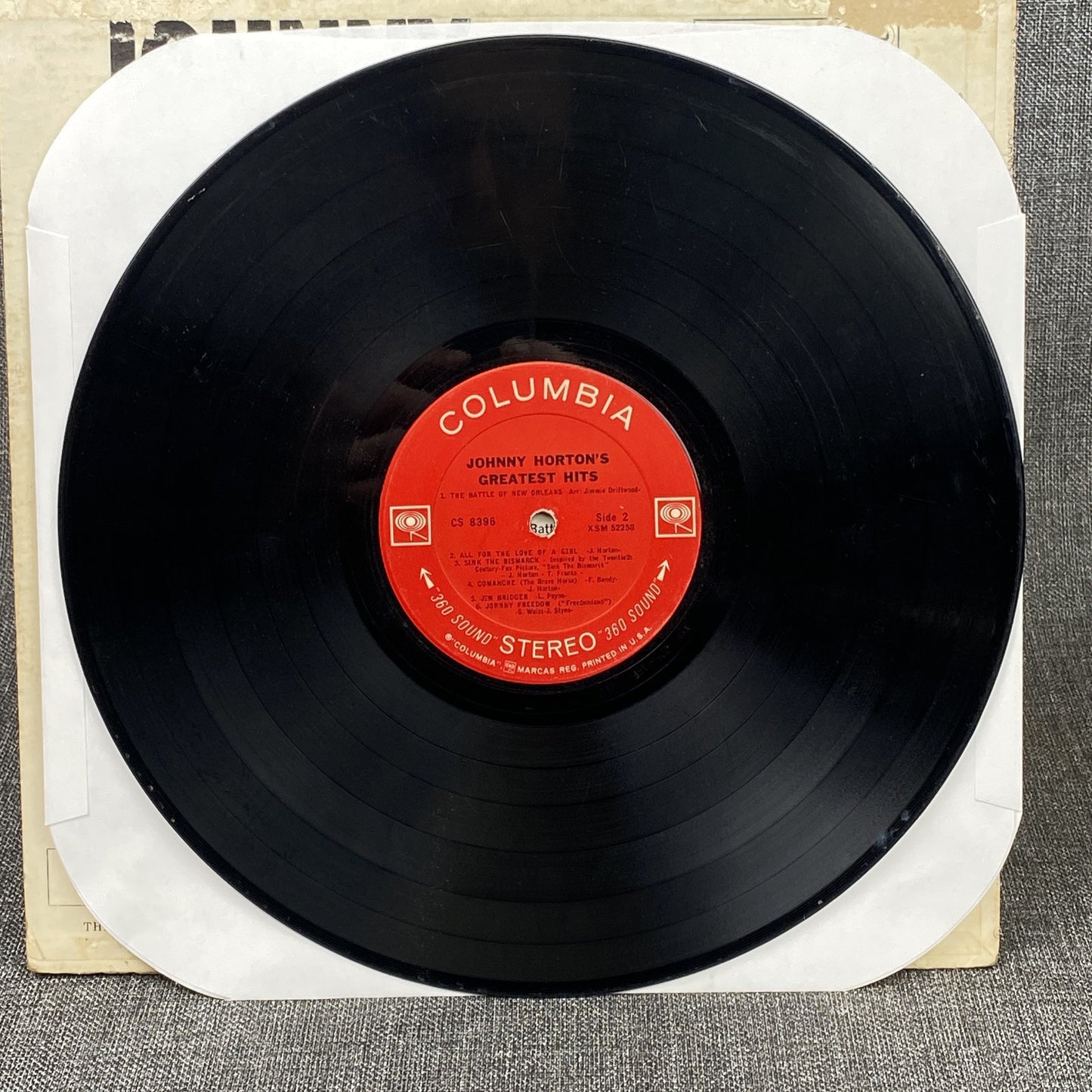 Johnny Horton's Greatest Hits Vinyl Record