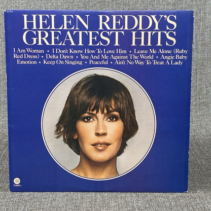 Helen Reddy's Greatest Hits Vinyl LP Capitol Records 1975