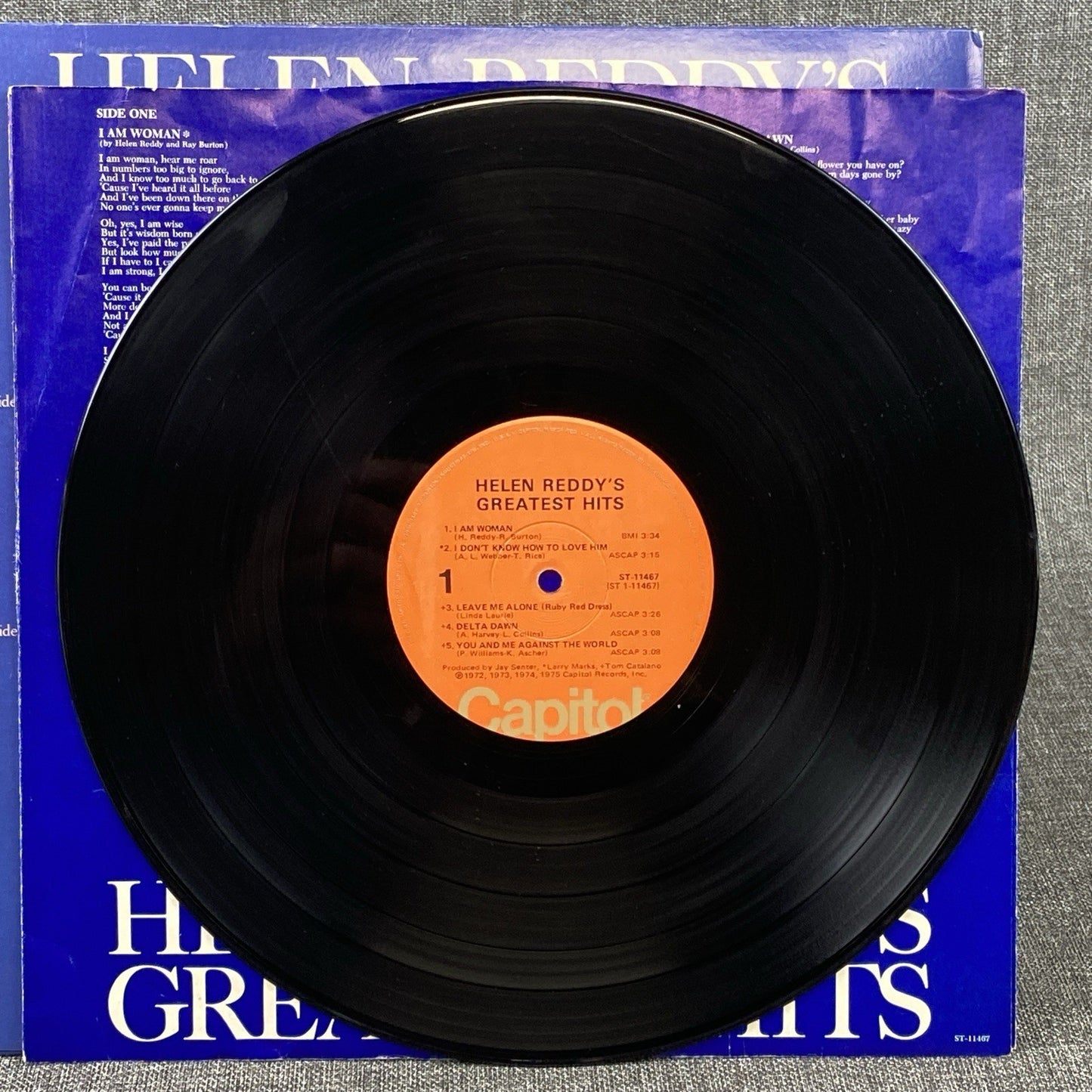 Helen Reddy's Greatest Hits Vinyl LP Capitol Records 1975
