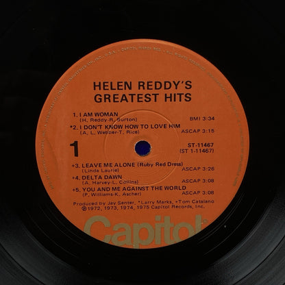 Helen Reddy's Greatest Hits Vinyl LP Capitol Records 1975
