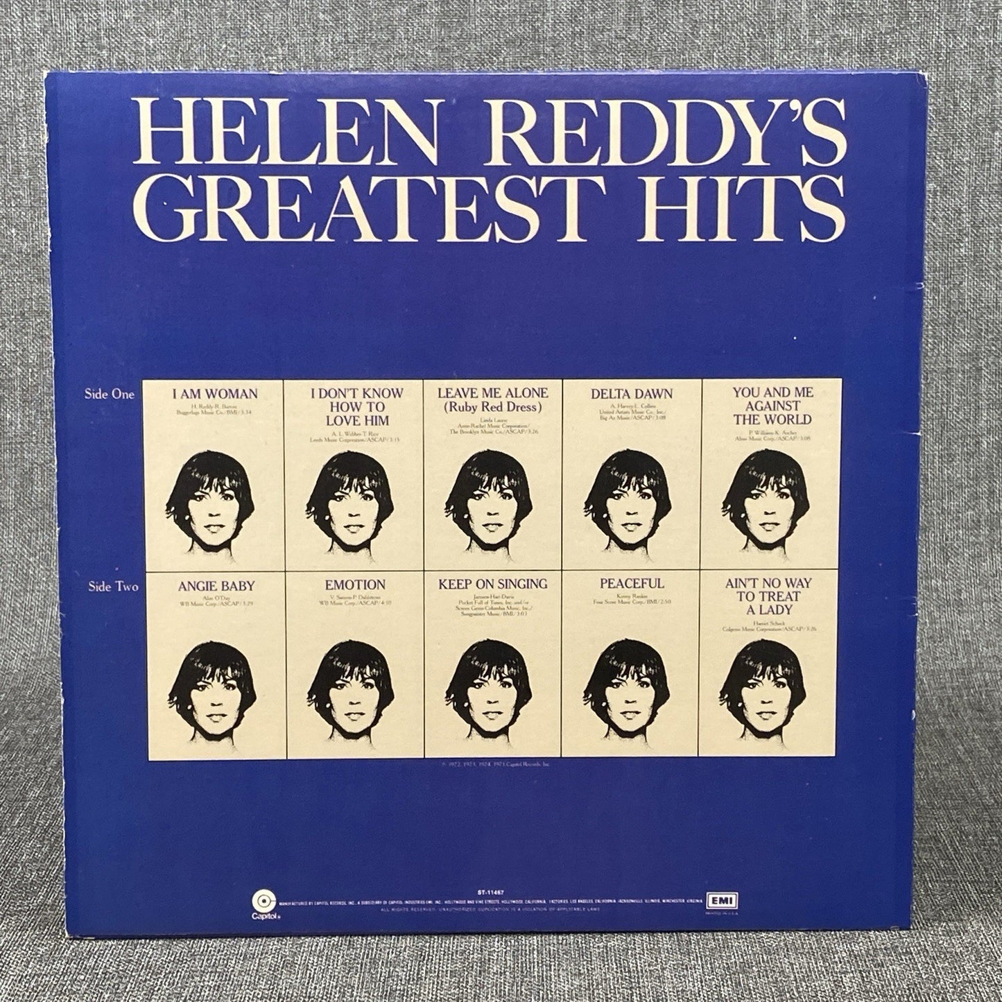 Helen Reddy's Greatest Hits Vinyl LP Capitol Records 1975