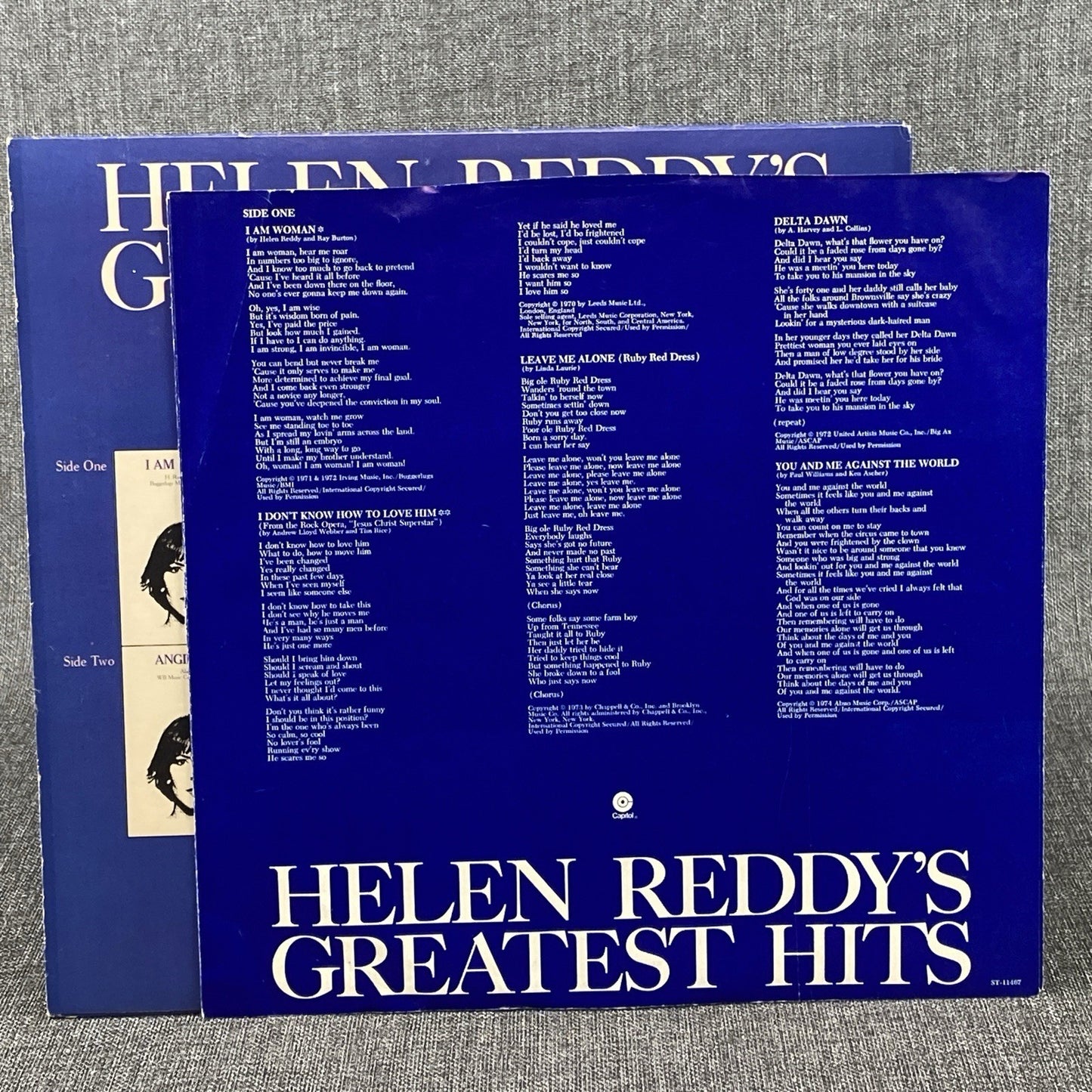 Helen Reddy's Greatest Hits Vinyl LP Capitol Records 1975