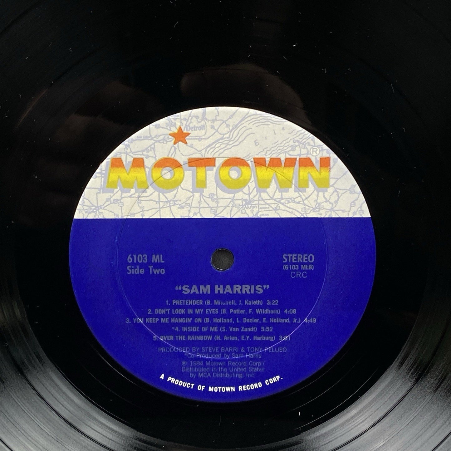 Sam Harris, Self-Titled Vinyl Record 1984 - NM