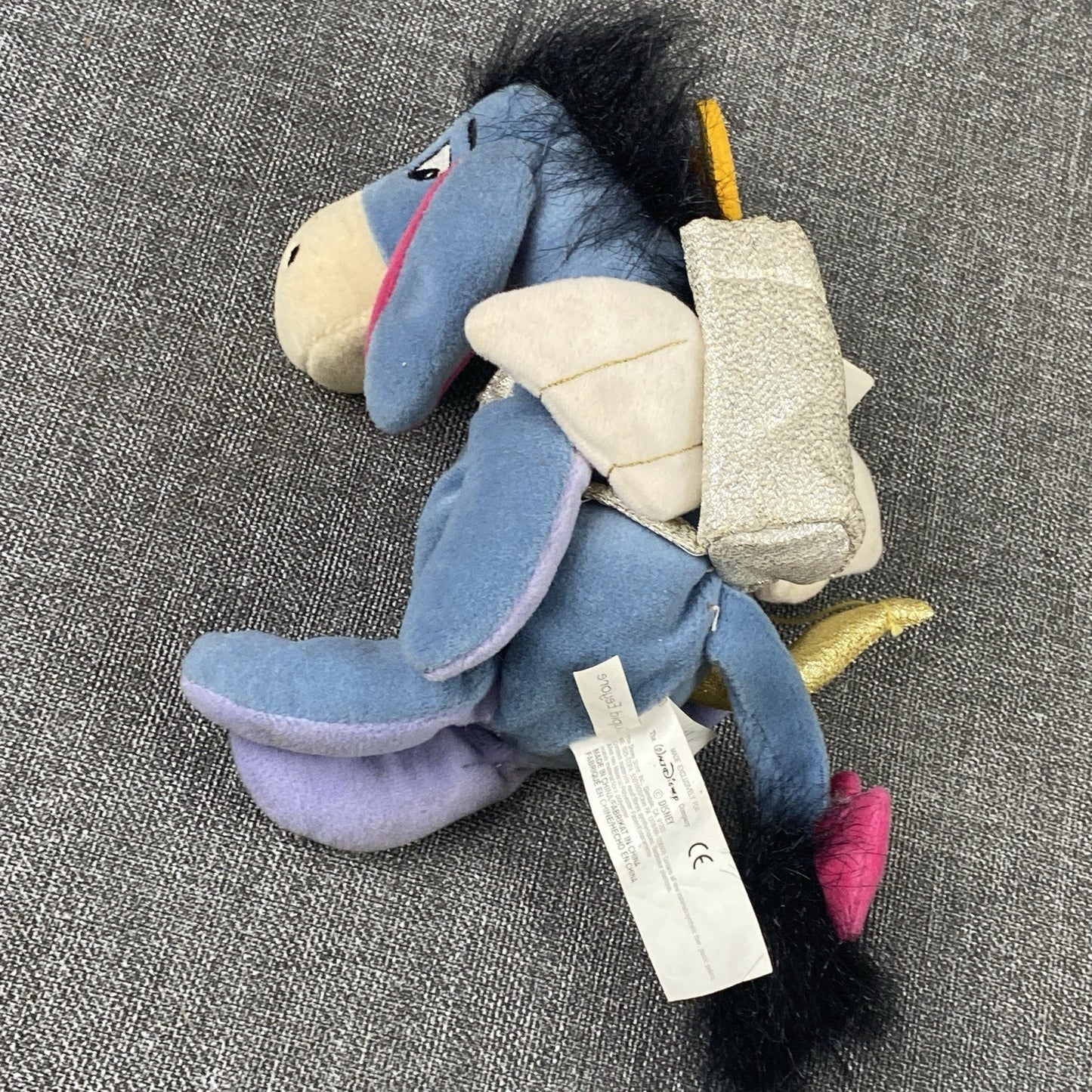 Disney Store Mini Bean Bag Cupid Eeyore Plush Valentine's Day Arrows 9”