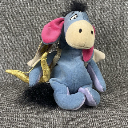 Disney Store Mini Bean Bag Cupid Eeyore Plush Valentine's Day Arrows 9”