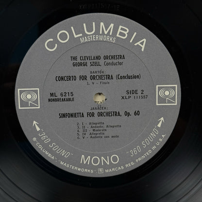 The Cleveland Orchestra Bartok , Janacek , George Szell  Vinyl - Very Good