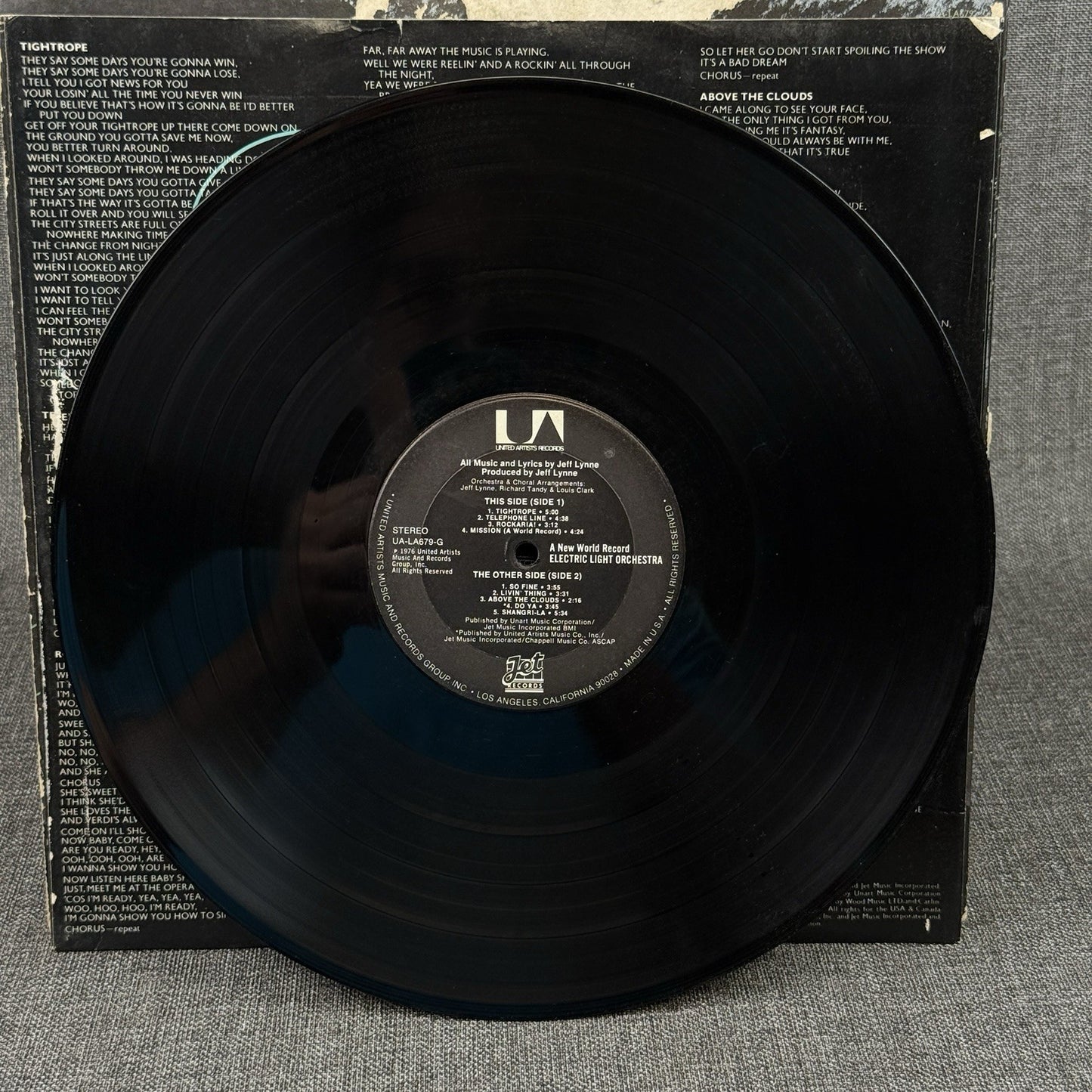 Electric Light Orchestra A New World Record 1976 Vinyl Record - VERY GOOD