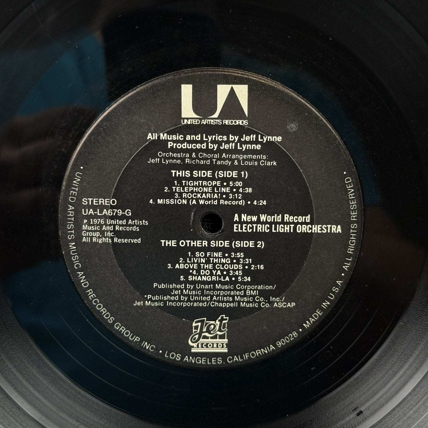 Electric Light Orchestra A New World Record 1976 Vinyl Record - VERY GOOD