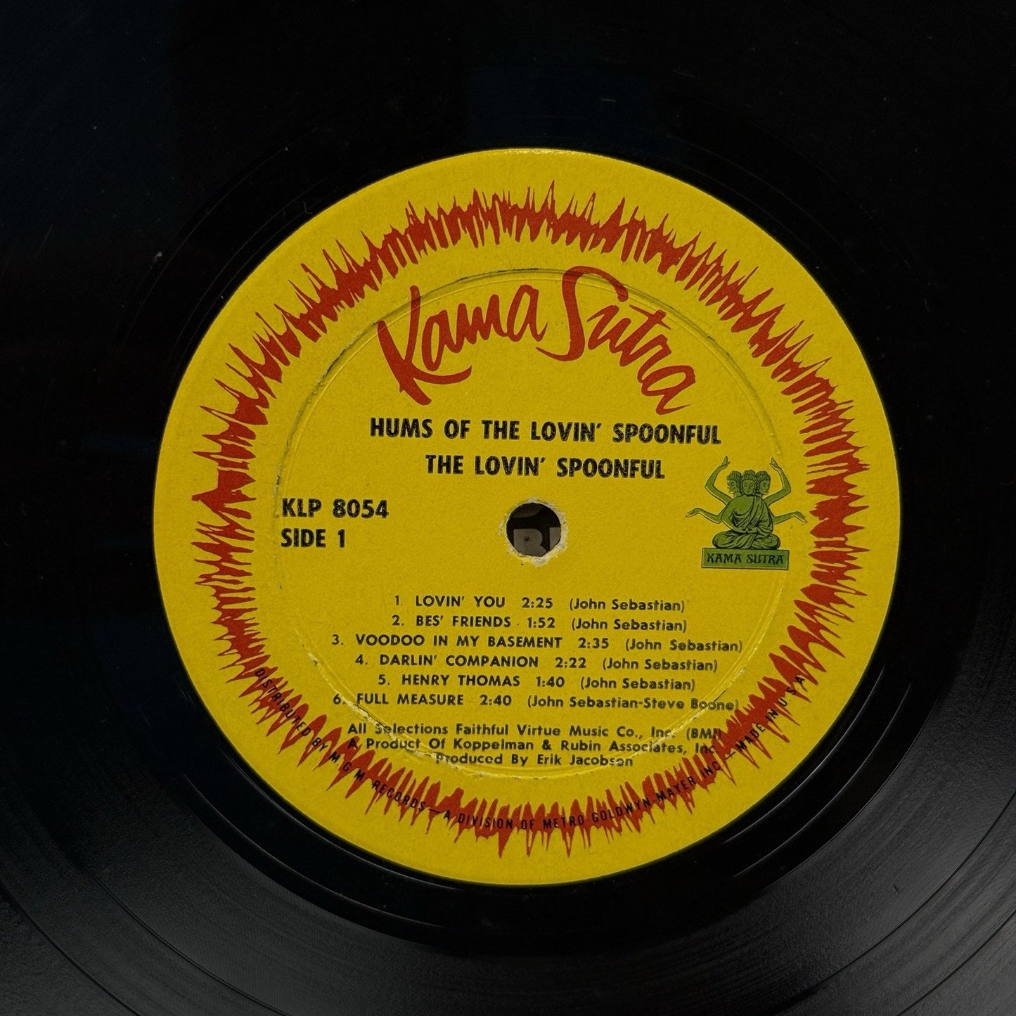 Hums of the Lovin' Spoonful Vinyl Record 1966 - EXCELLENT