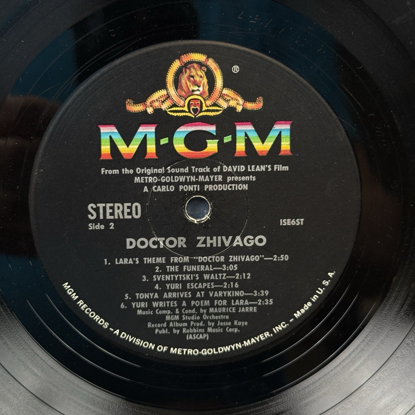 Doctor Zhivago The original soundtrack Vinyl Record - VERY GOOD