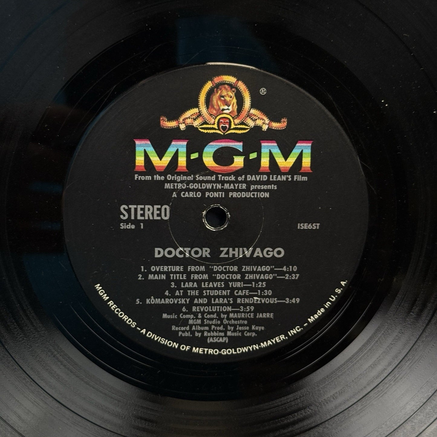 Doctor Zhivago The original soundtrack Vinyl Record - VERY GOOD