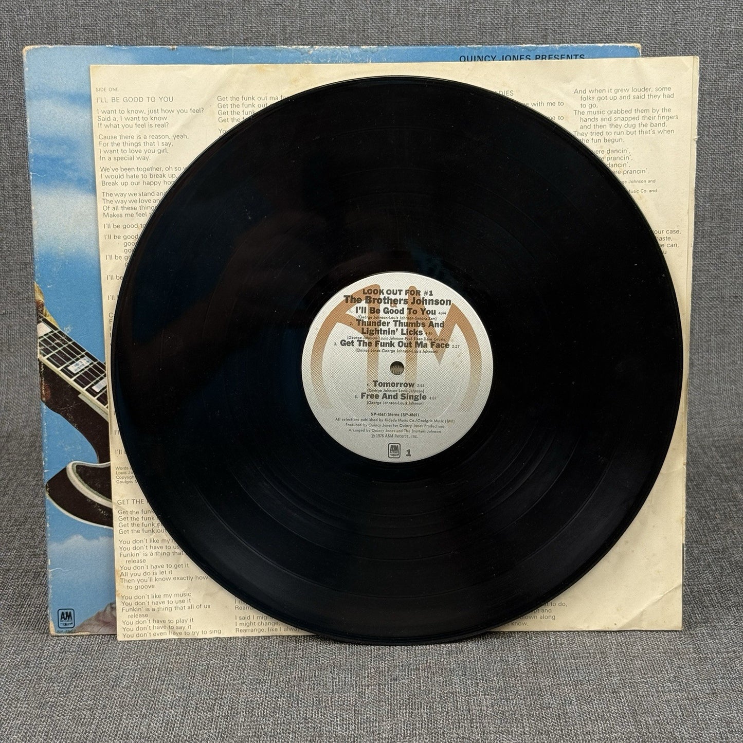 1976 THE BROTHERS JOHNSON - Look Out For #1 -  Vinyl Record - Very Good