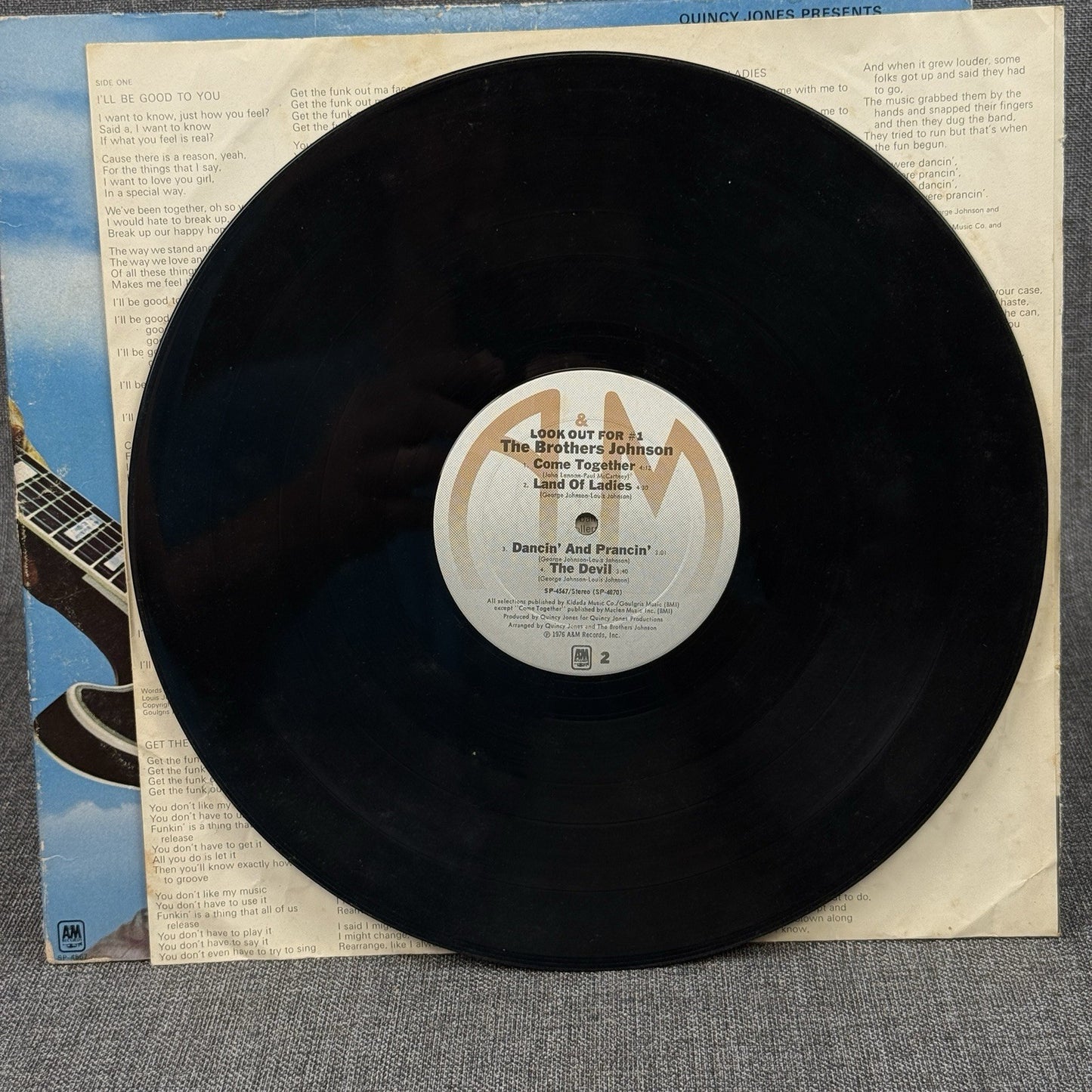 1976 THE BROTHERS JOHNSON - Look Out For #1 -  Vinyl Record - Very Good