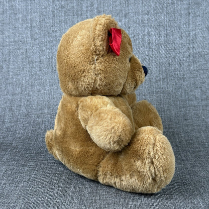 Vintage 1984 Dakin Brown Teddy Bear - Collectible Plush - 8" tall /sitting