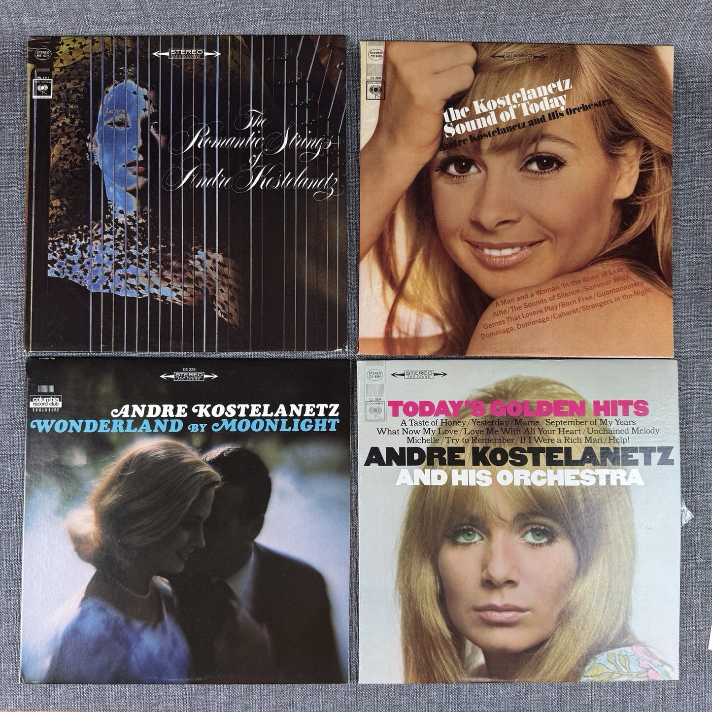 ANDRE KOSTELANETZ Lot of 4 Vinyl Records - Excellent - Near Mint Condition