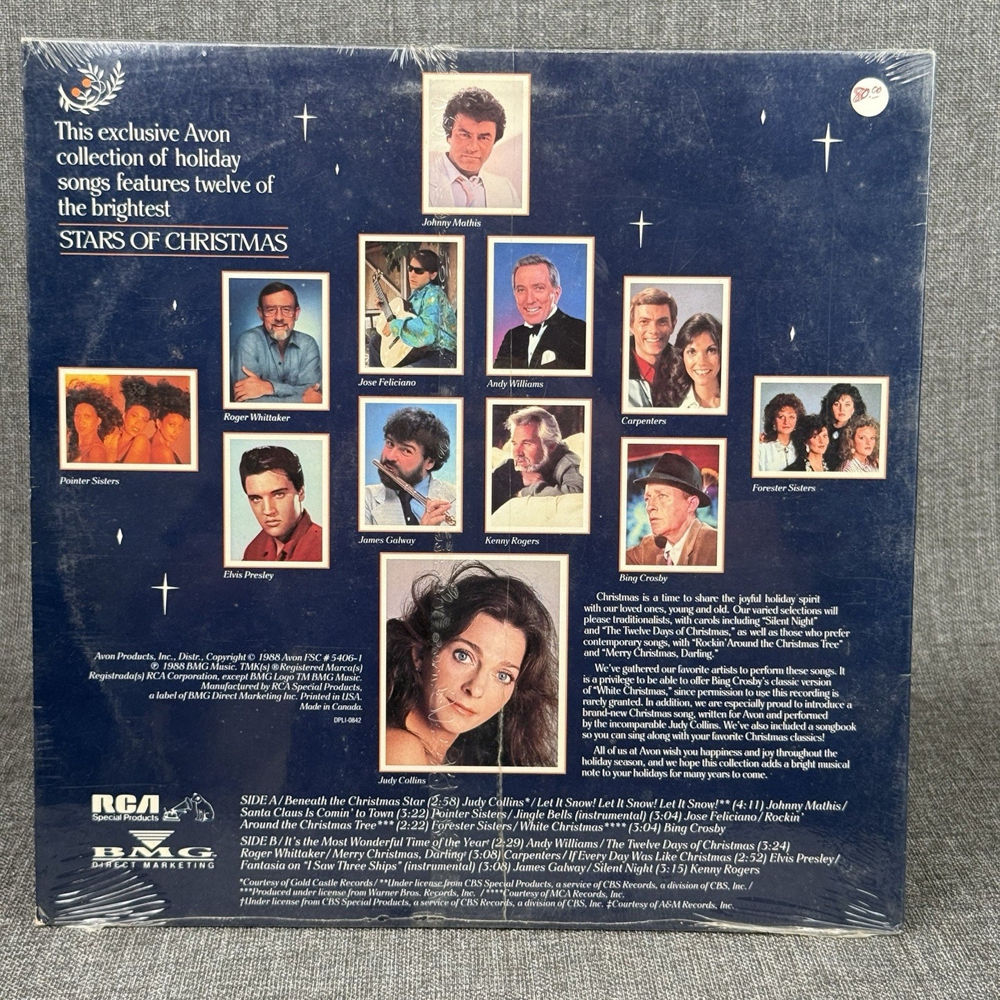 The Stars of Christmas Selected Especially for AVON LP Vinyl Record - SEALED