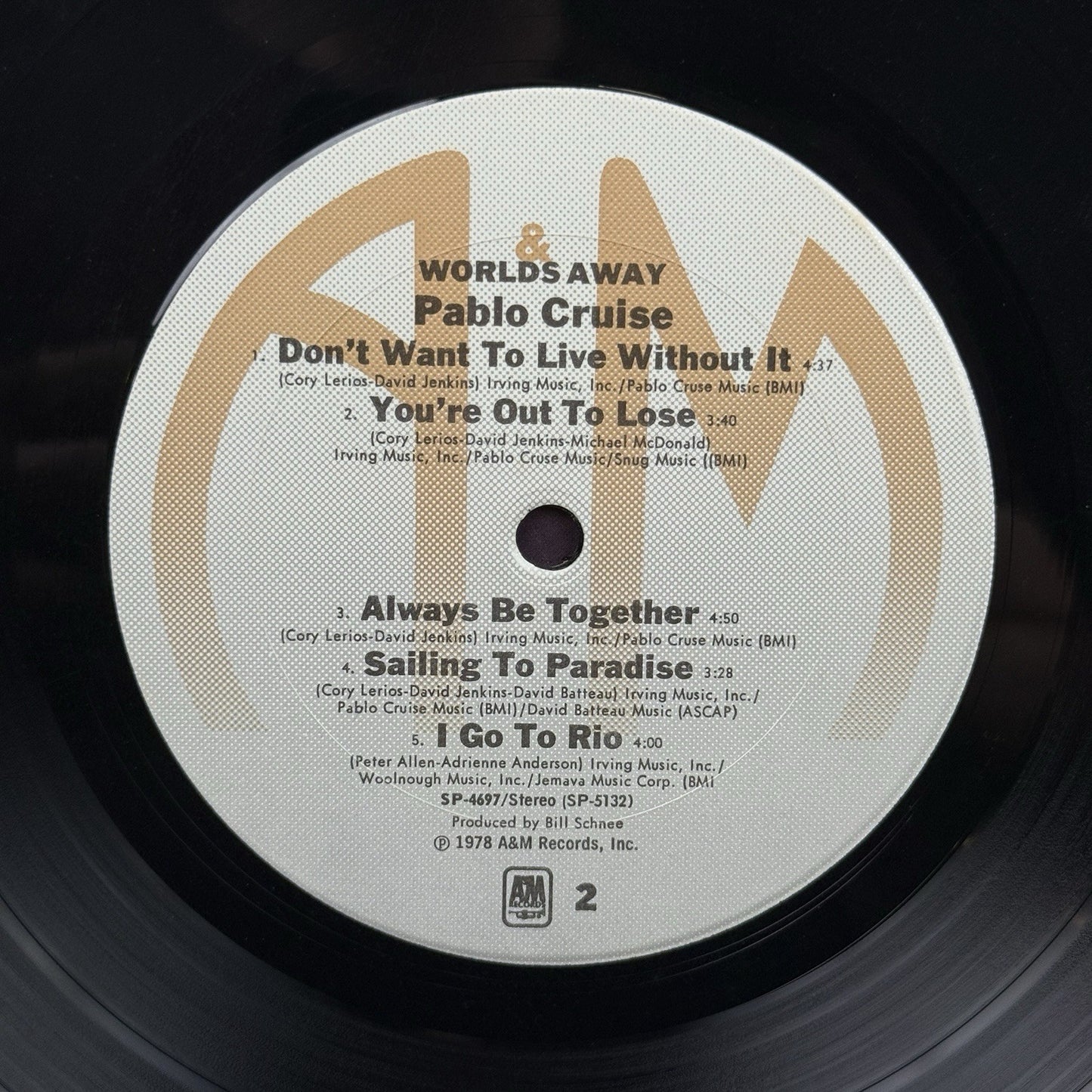 Pablo Cruise – Worlds Away 1978 A&M Records  Stereo Album Vinyl LP - GOOD