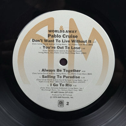Pablo Cruise – Worlds Away 1978 A&M Records  Stereo Album Vinyl LP - GOOD