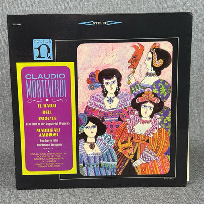Claudio Monteverdi Vocal and Instrumental Vinyl Records lot of 2 - NEAR MINT