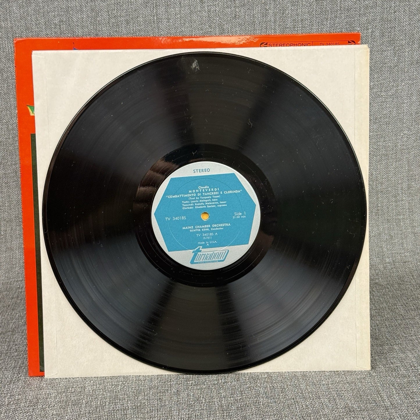 Claudio Monteverdi Vocal and Instrumental Vinyl Records lot of 2 - NEAR MINT