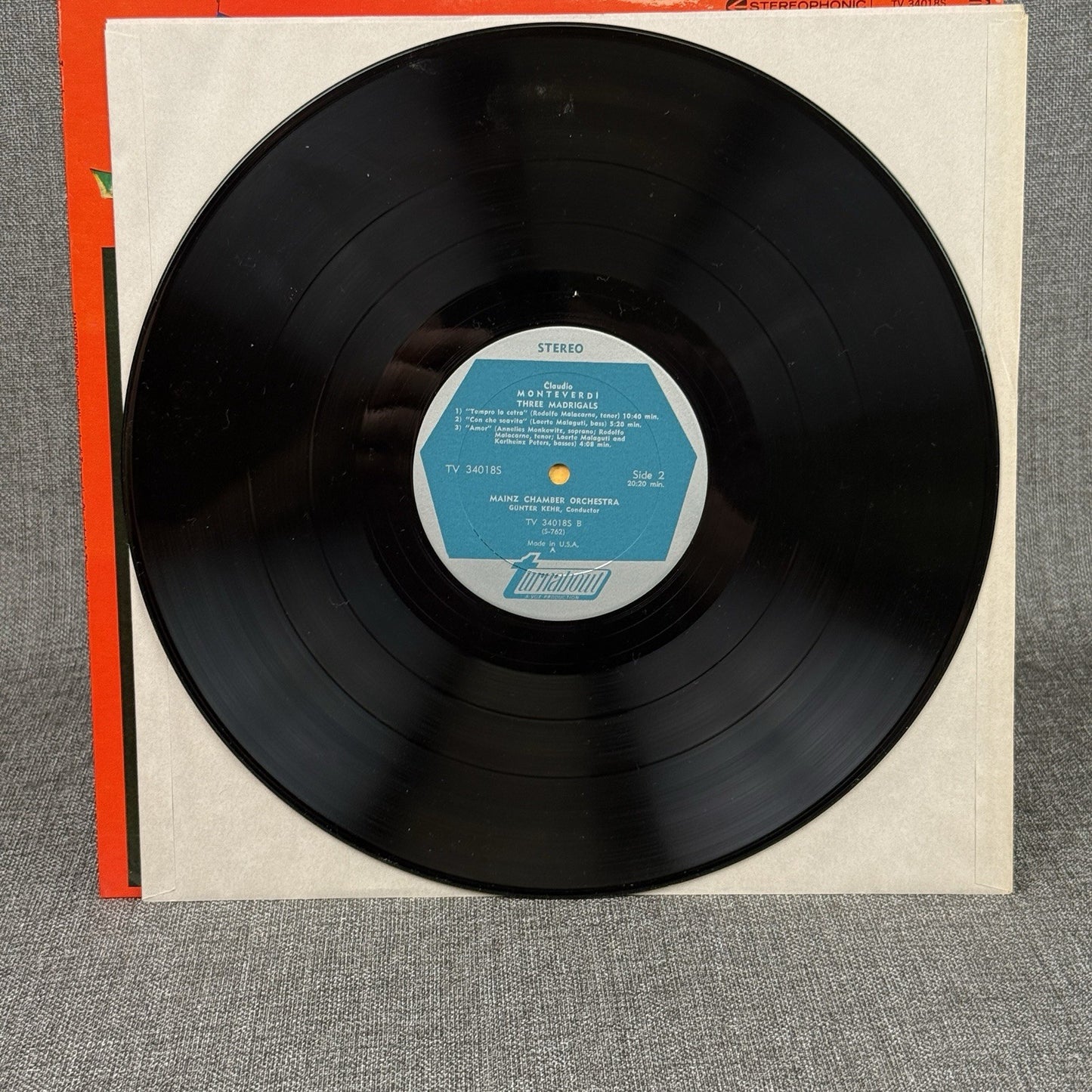 Claudio Monteverdi Vocal and Instrumental Vinyl Records lot of 2 - NEAR MINT