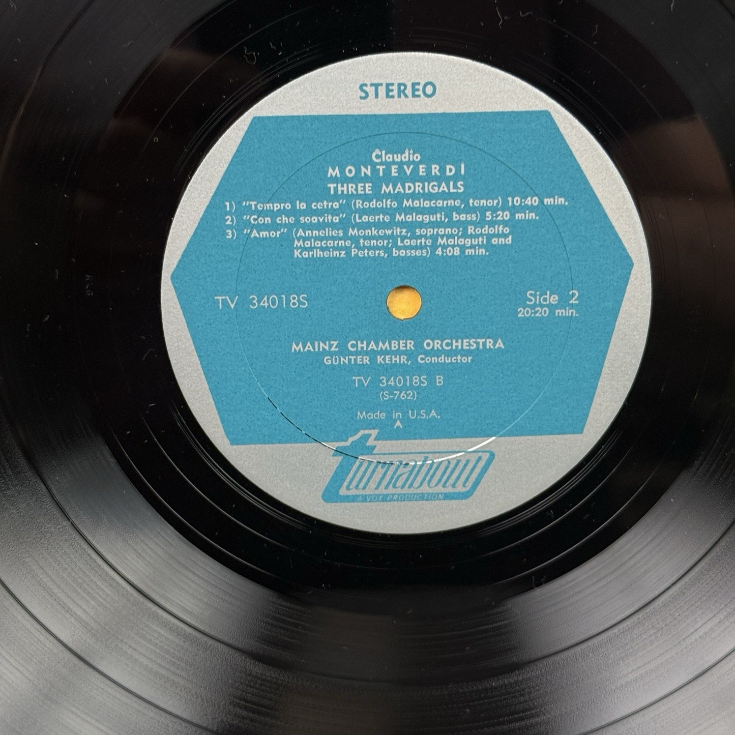 Claudio Monteverdi Vocal and Instrumental Vinyl Records lot of 2 - NEAR MINT
