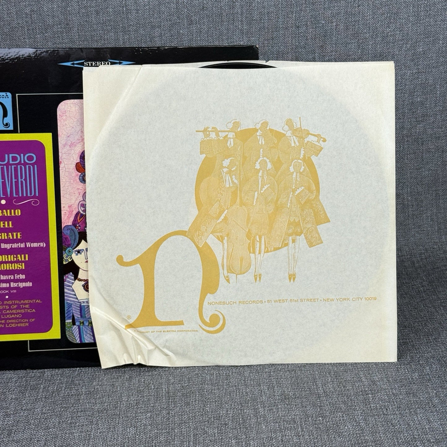 Claudio Monteverdi Vocal and Instrumental Vinyl Records lot of 2 - NEAR MINT