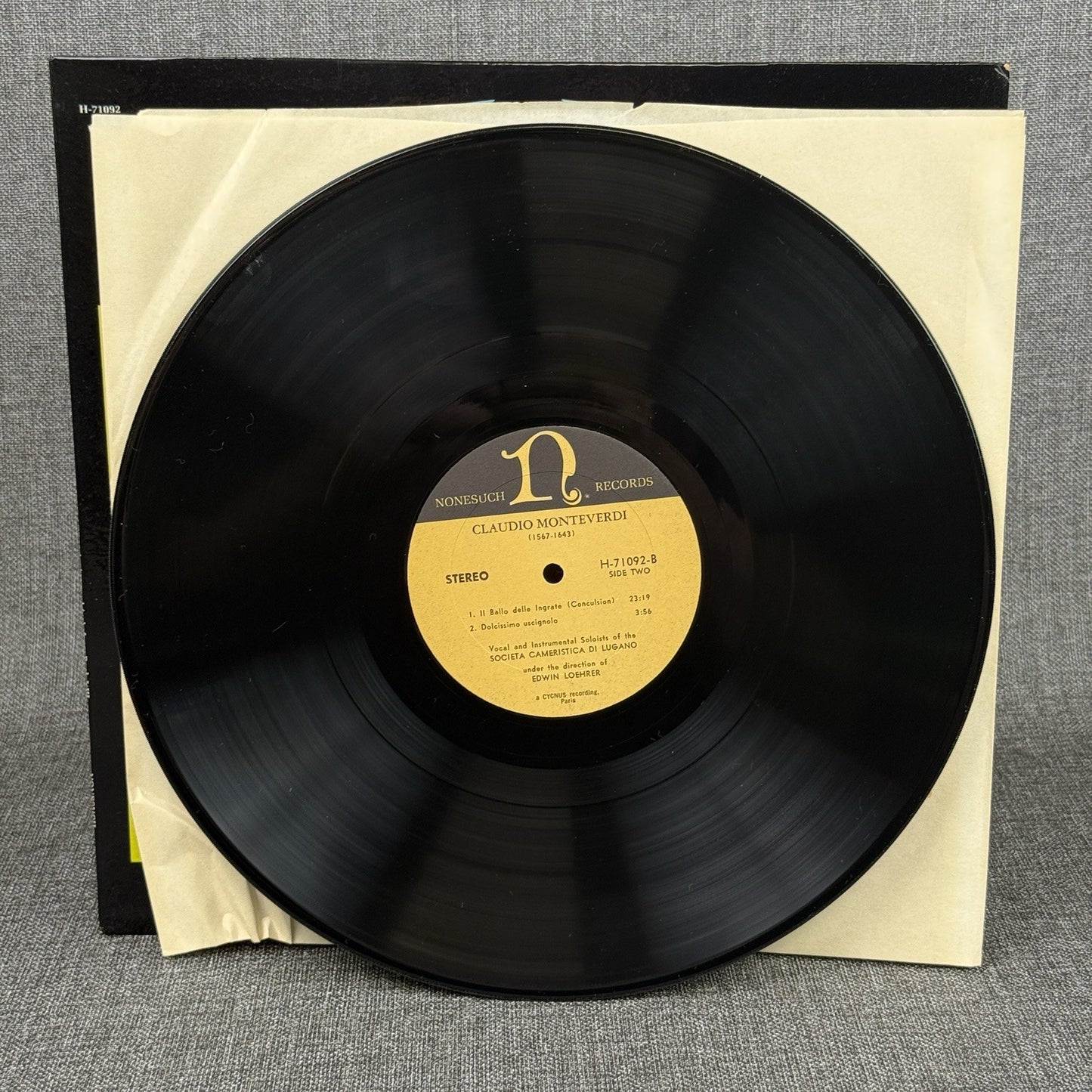 Claudio Monteverdi Vocal and Instrumental Vinyl Records lot of 2 - NEAR MINT