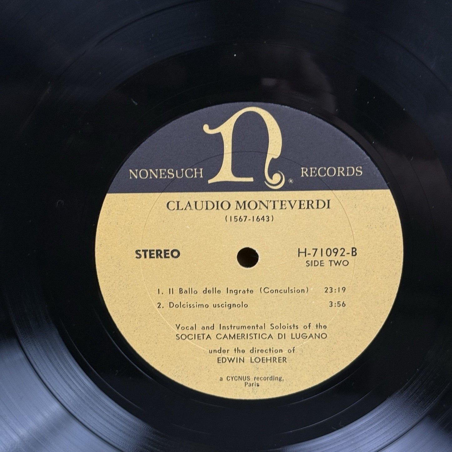 Claudio Monteverdi Vocal and Instrumental Vinyl Records lot of 2 - NEAR MINT