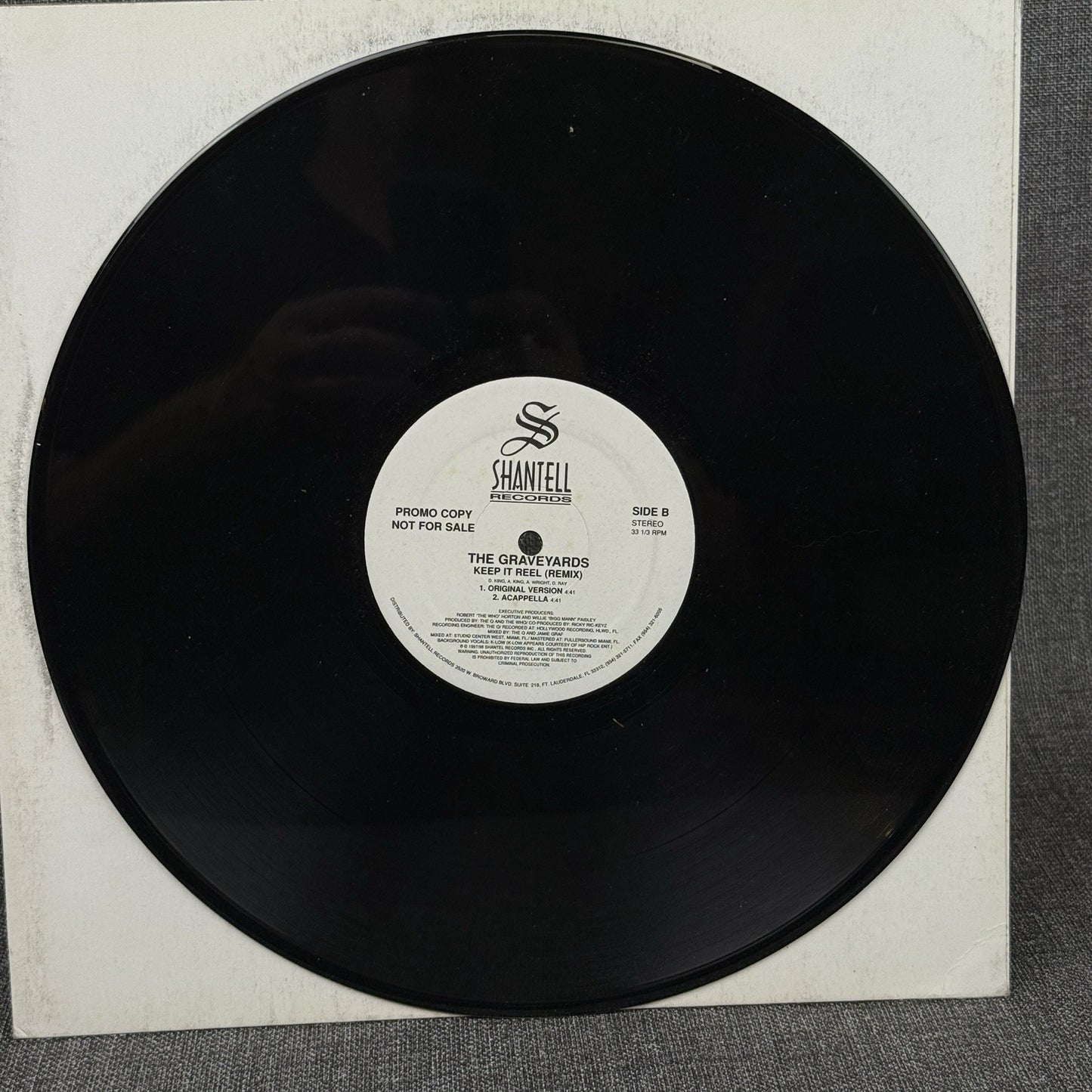 The Graveyards Keep it Reel 1997 Vinyl Record PROMO COPY - EXCELLENT