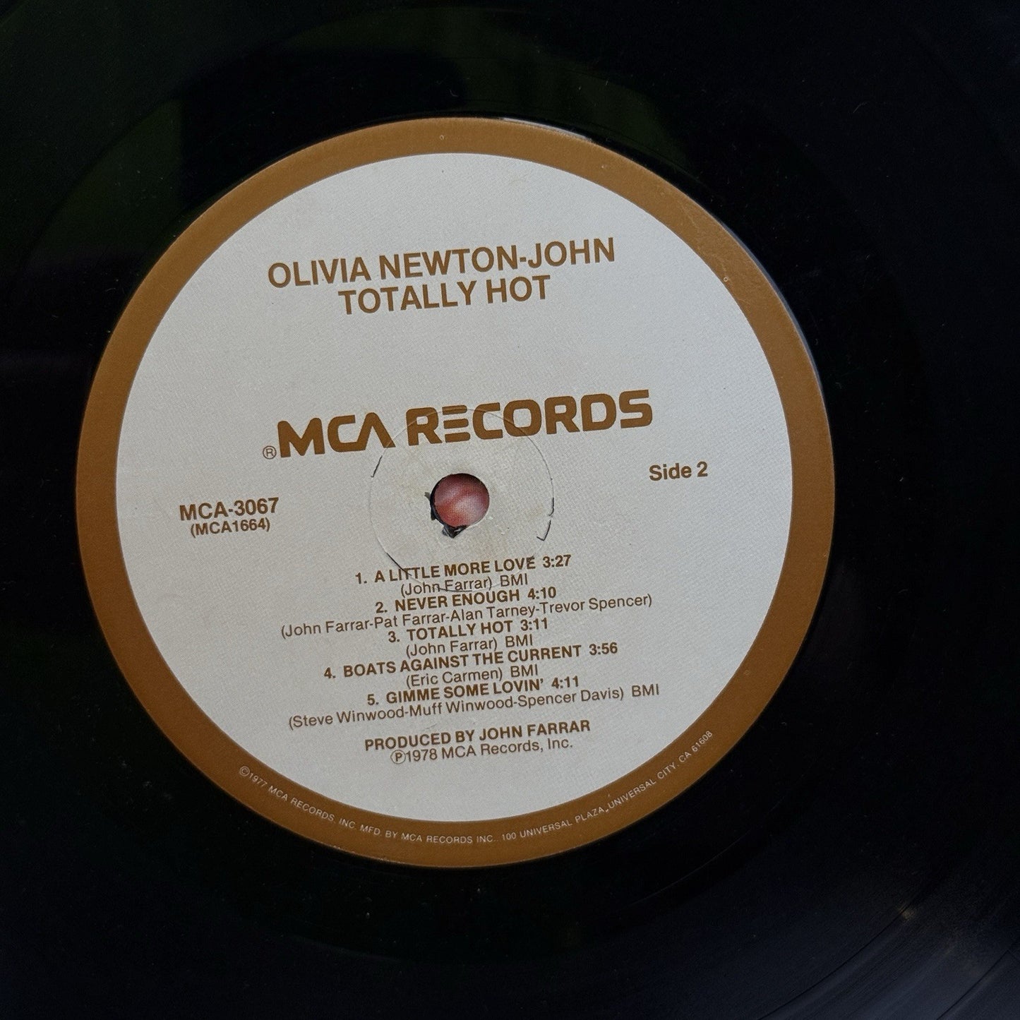 Olivia Newton Totally Hot - MCA Records 1977 Vinyl Record - VERY GOOD+