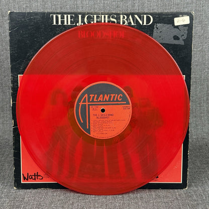 The J . Geils Band Bloodshot 1973 RED Vinyl Record - Very Good
