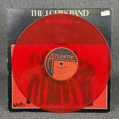 The J . Geils Band Bloodshot 1973 RED Vinyl Record - Very Good