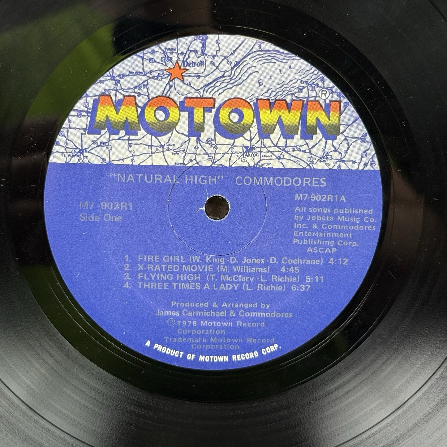 Commodores - Natural High - 1978 Motown M7-902R1 LP Vinyl Record -VERY GOOD