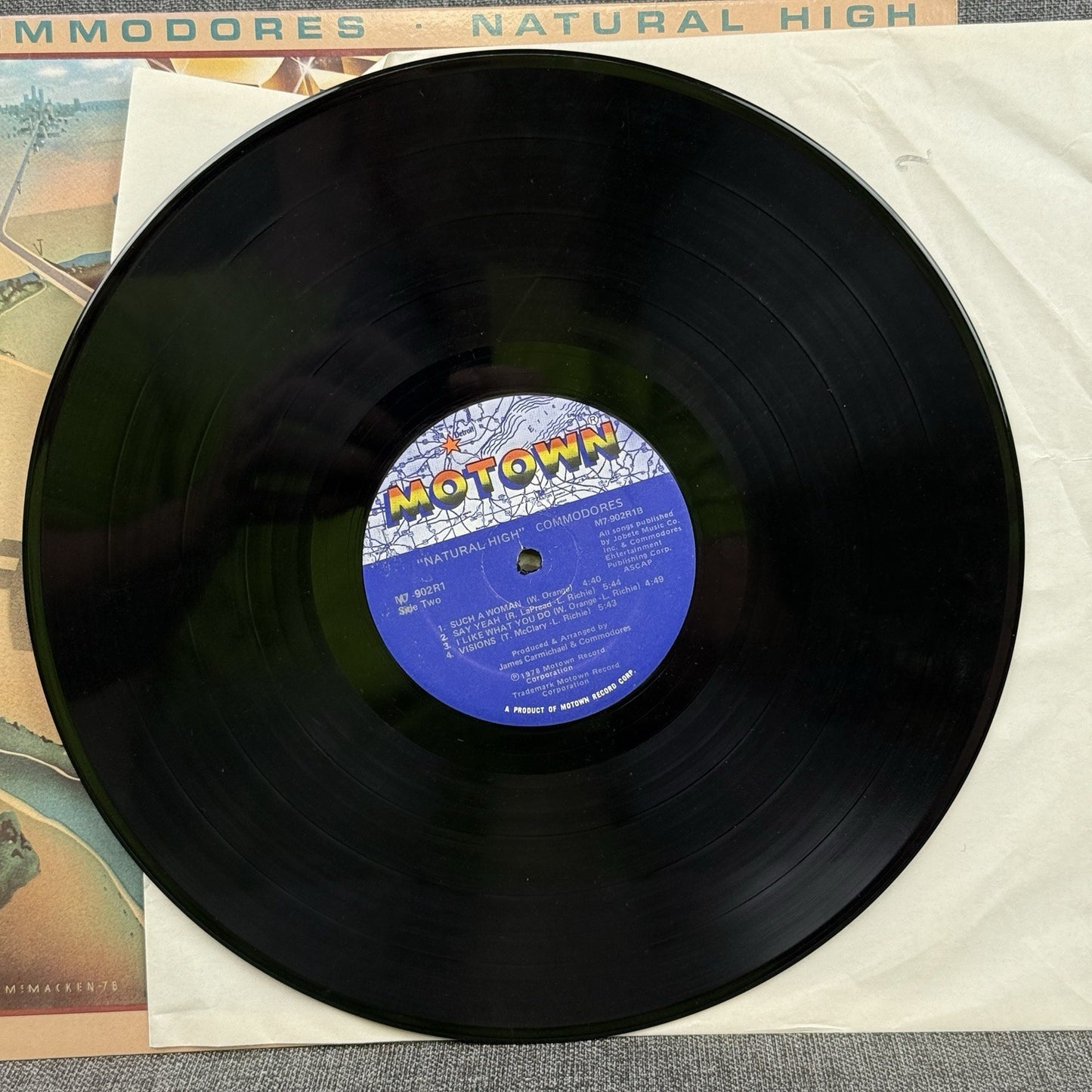 Commodores - Natural High - 1978 Motown M7-902R1 LP Vinyl Record -VERY GOOD