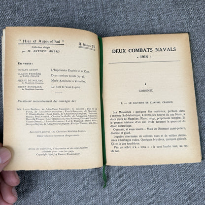 Deux combats navales 1914. - Farrère Claude & Chack Paul - 1925