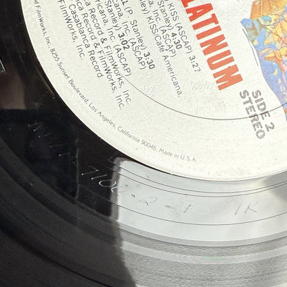 KISS 1978 Double Platinum Vinyl LP Record - VERY GOOD+