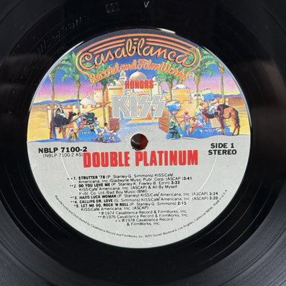 KISS 1978 Double Platinum Vinyl LP Record - VERY GOOD+