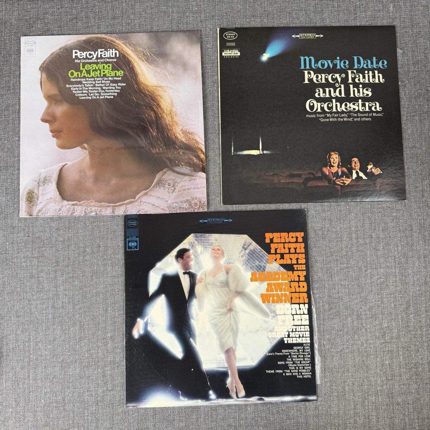 PERCY FAITH and his orchestra lot of 3 Vinyl Records - NEAR MINT