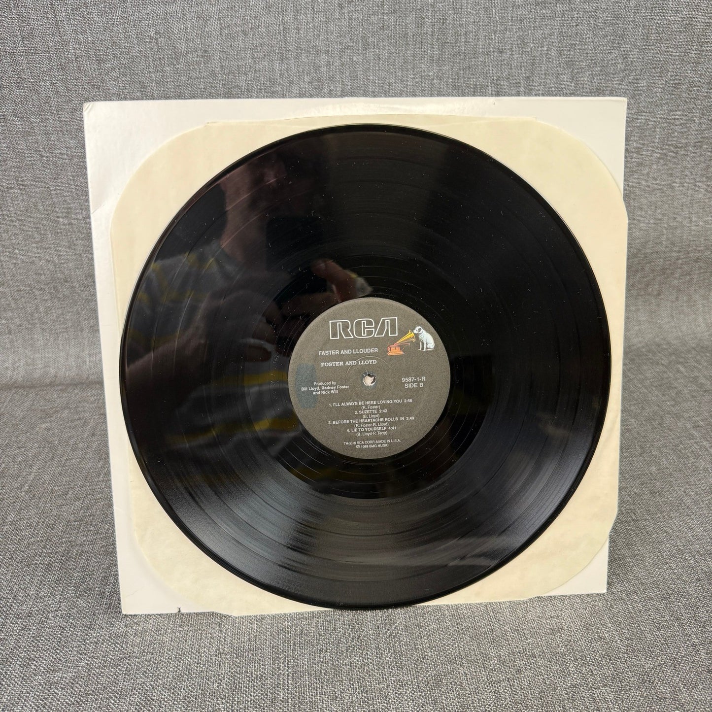 Foster & Lloyd Faster and Louder Vinyl LP Record RCA Press Kit Promo