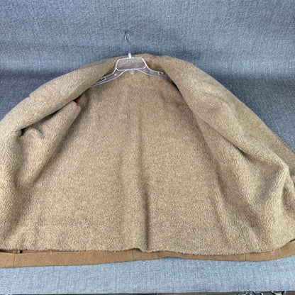 Vintage Wool Blend Double Breasted Car Coat with Shawl Collar - Retro Style
