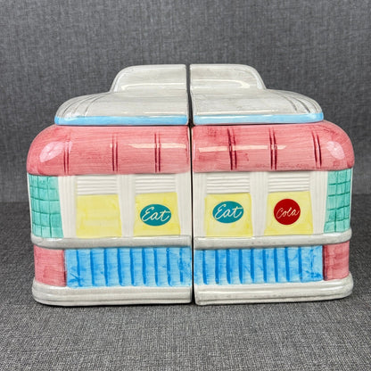 Vintage Ceramic Diner Cookie Jar Restaurant Eat Diner Soda Shop