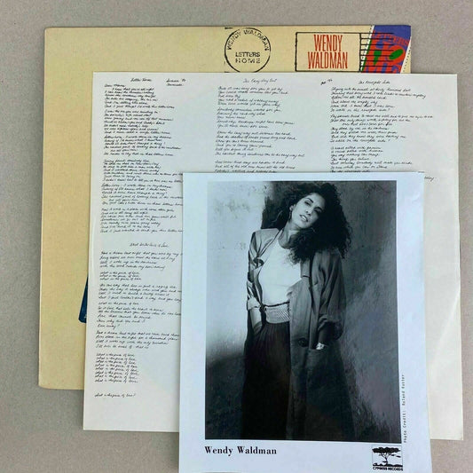 Wendy Waldman Letters Home PROMO Vinyl Record LP 1987 Cypress Records VG+