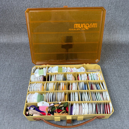 Vintage Magnum by Plano Embroidery Floss Organizer Box Storage Craft