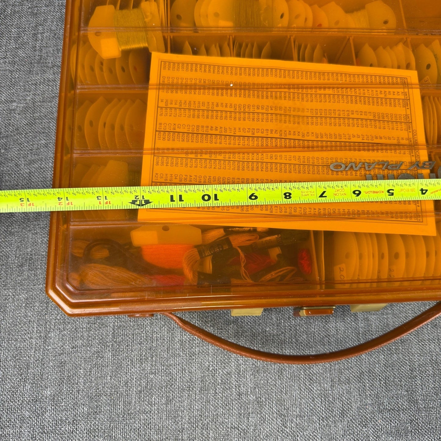 Vintage Magnum by Plano Embroidery Floss Organizer Box Storage Craft