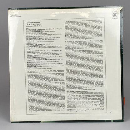 Lauritz Melchior Heldentenor Century Columbia Odyssey SEALED Vinyl Record LP