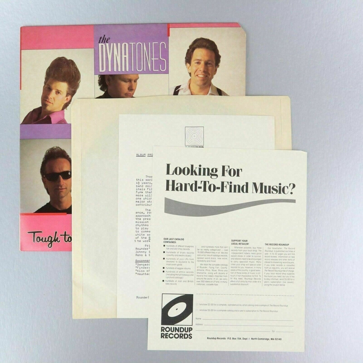 The Dynatones Tough to Shake PROMO Vinyl Record LP Rounder Records 1985