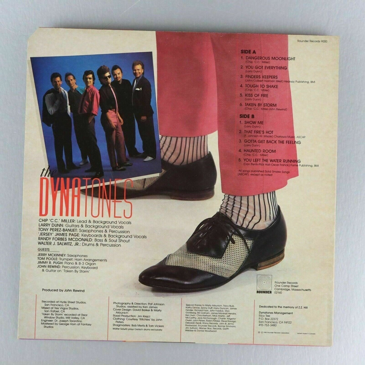 The Dynatones Tough to Shake PROMO Vinyl Record LP Rounder Records 1985