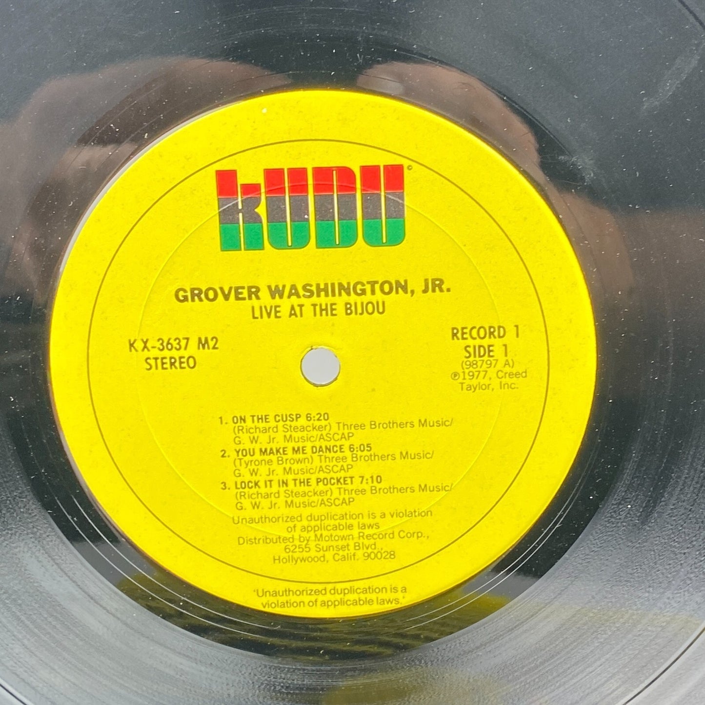 Grover Washington Jr. Live At The Bijou 2 Record Set Vinyl LP Kudu Jazz Funk