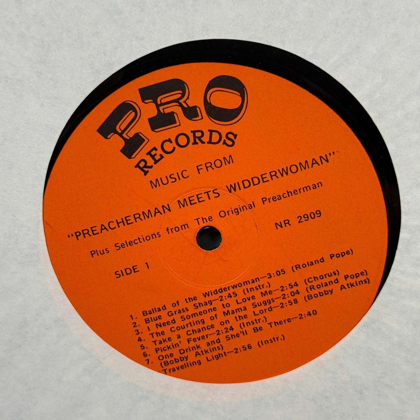 The Preacherman meets Widderwoman vinyl record